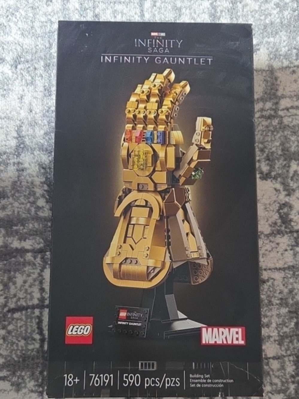 Lego Gold Infinity Gauntlet with Multicolored Accent Gems